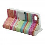 Wholesale iPhone 4S 4 Slim Flip Design Wallet Case (Strips)